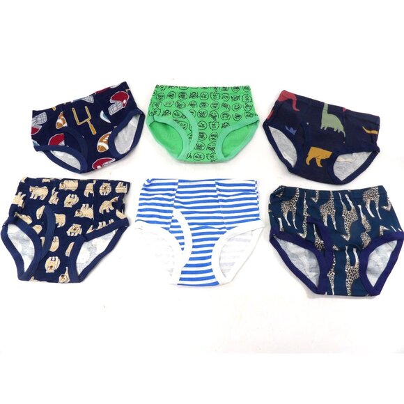 Unbranded Other - Boy's Underwear Briefs Mixed Print size 4 year 5T Pack of 6 NEW